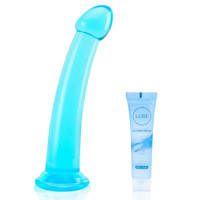 Realistic Dildo Strong Suction Cup – Blue L-1