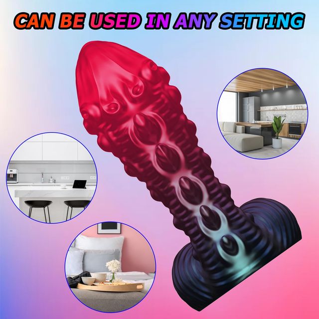 Fantasy Monster Dildos Anal Toys with Suction Cup – Soft Alien - Image 3