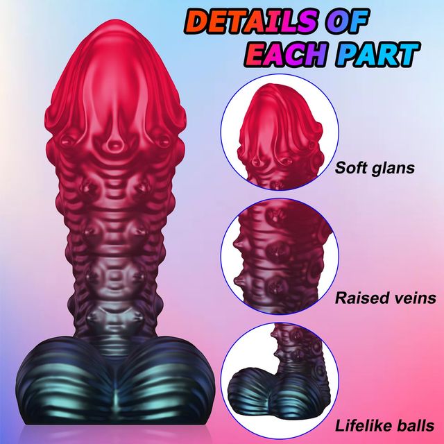Fantasy Monster Dildos Anal Toys with Suction Cup – Soft Alien - Image 5